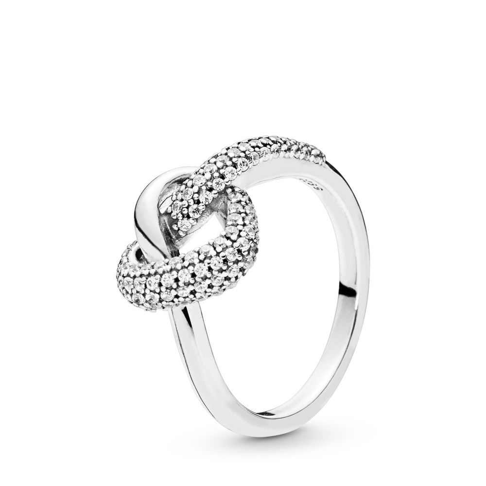 prsten pandora propletené srdce 198086cz
