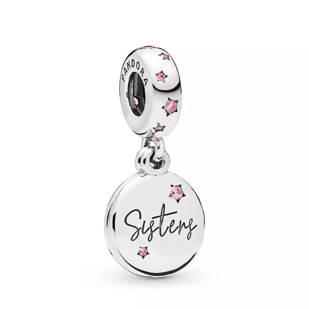 Visací přívěsek PANDORA Sestry navždy - 798012FPC