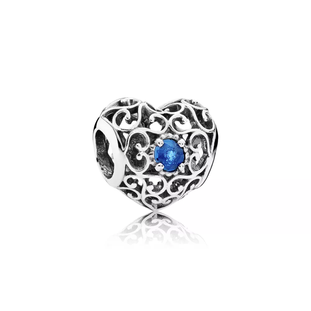 Prosinec, srdce - 791784NLB - Přívěsky | PANDORA