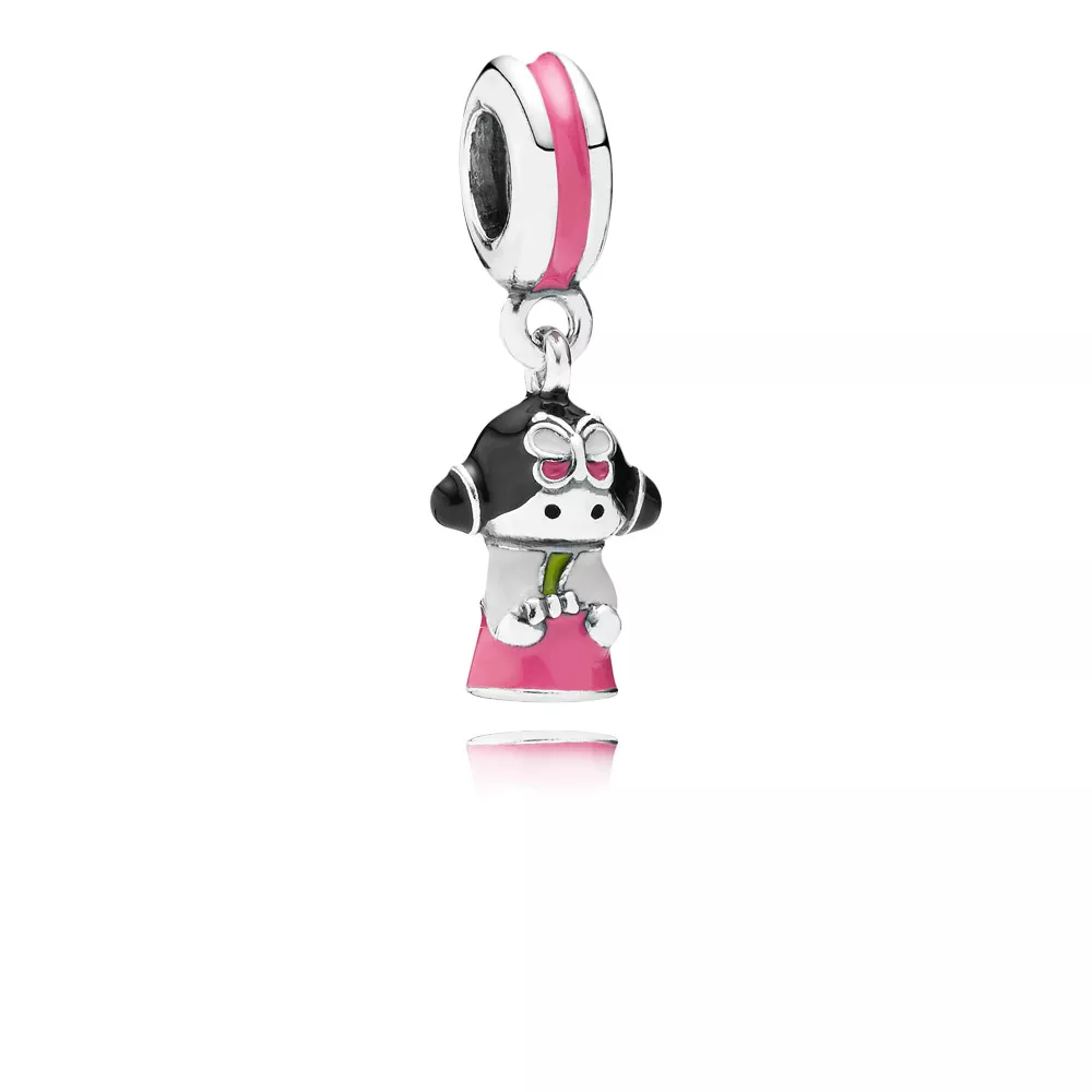 Přívěsek korejská panenka, sterlingové stříbro, mix glazur - 791387ENMX - Přívěsky | PANDORA