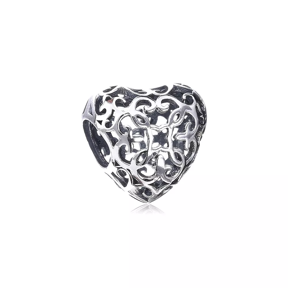 Přívěsek Otevřená práce Srdce PANDORA