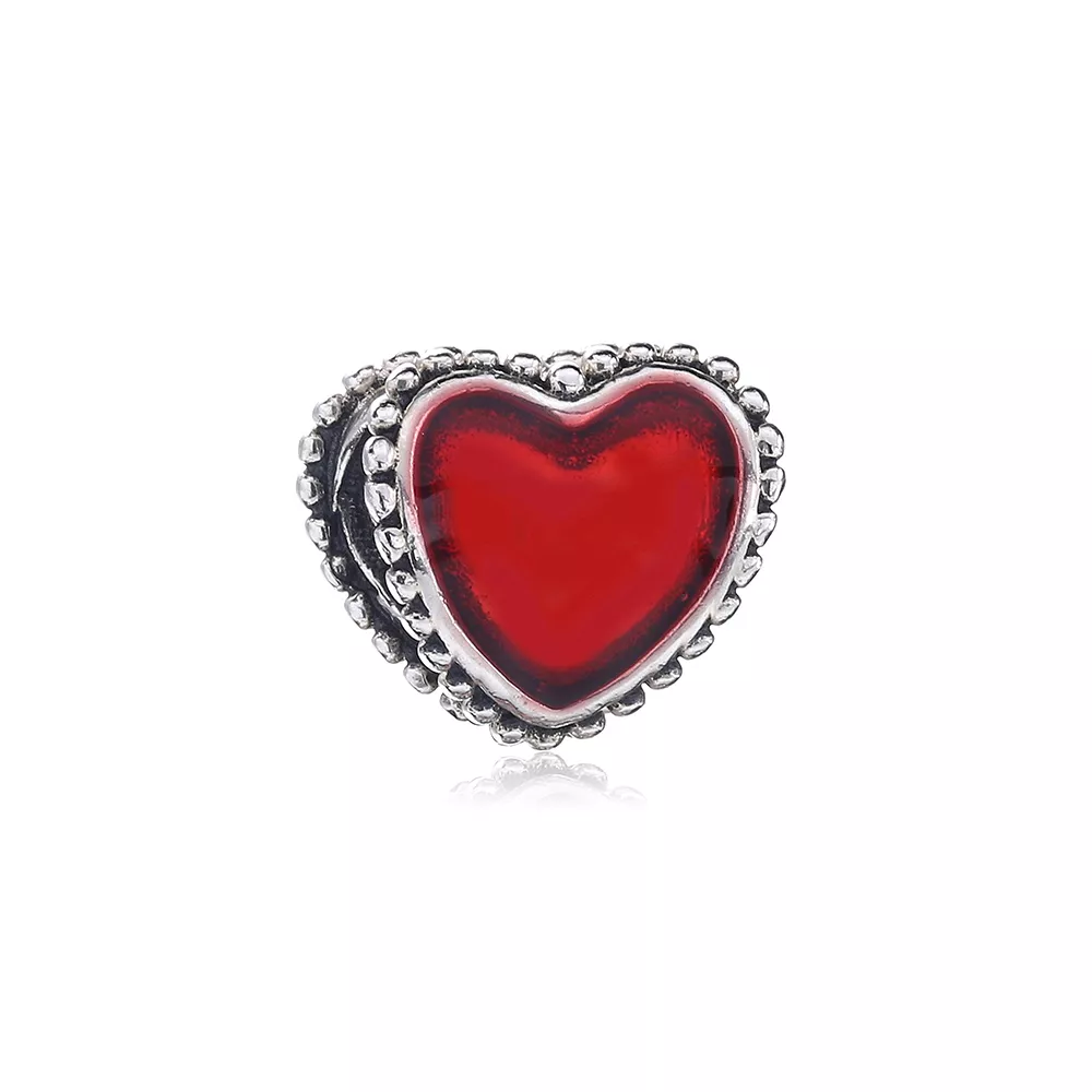 Přívěsek Červené srdce PANDORA