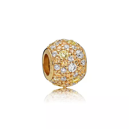 Zlatý přívěsek s kamínky pavé - 767052CSY - Přívěsky | PANDORA
