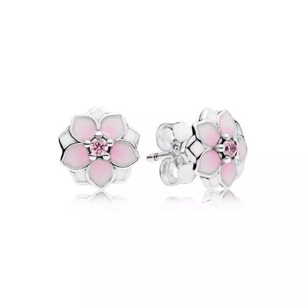 Květy magnolie - 290739PCZ - Náušnice | PANDORA