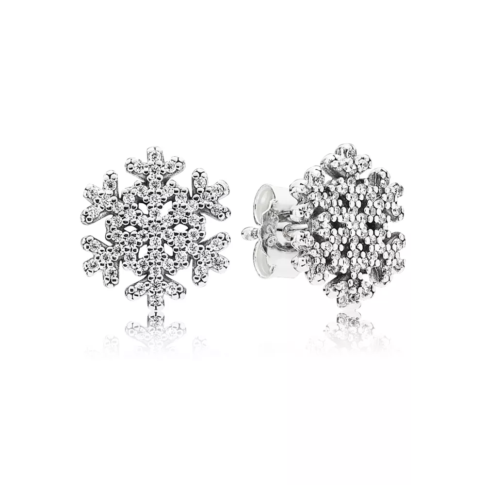 Náušnice Sněhová vločka PANDORA