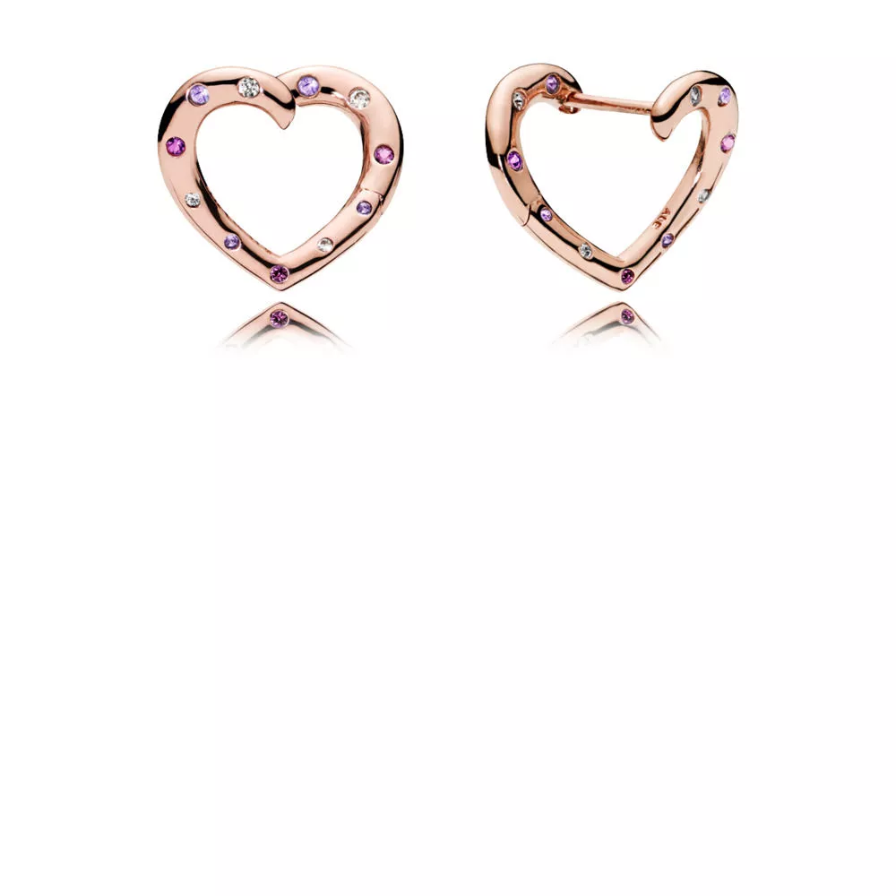 Otevřená srdce - 287231NRPMX - Náušnice | PANDORA