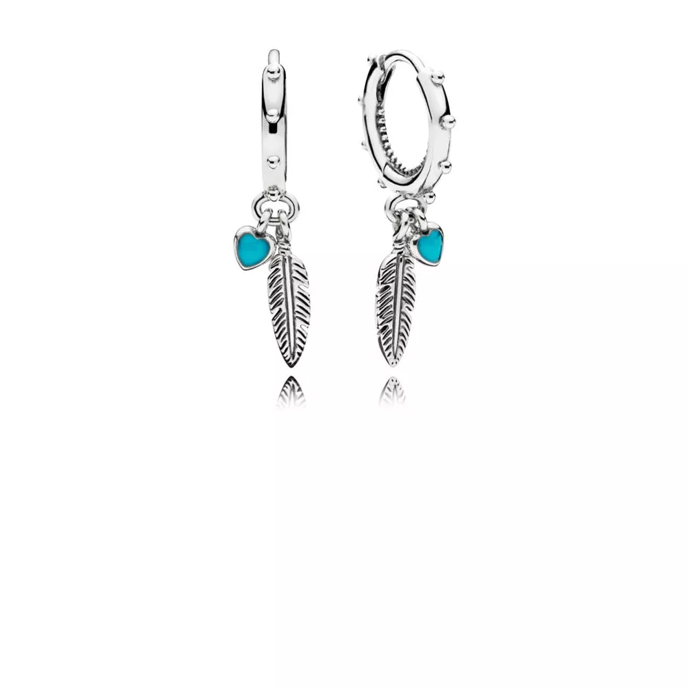 Spirituální pírka - 297205EN168 - Náušnice | PANDORA