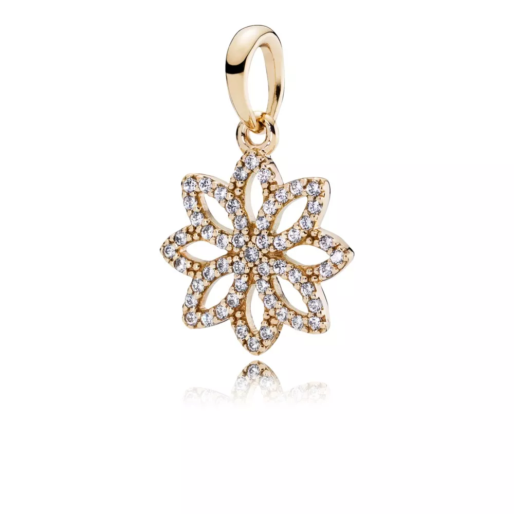 Náhrdelník - přívěsek, 14kt zlato, kubická zirkonie - 350179CZ - Náhrdelníky a přívěsky | PANDORA