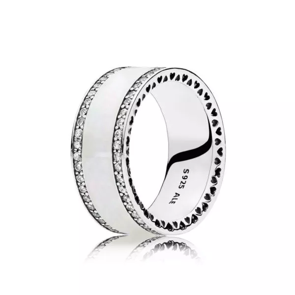 Perleťová zářivá srdce PANDORA - 191024EN23 - Prsteny | PANDORA