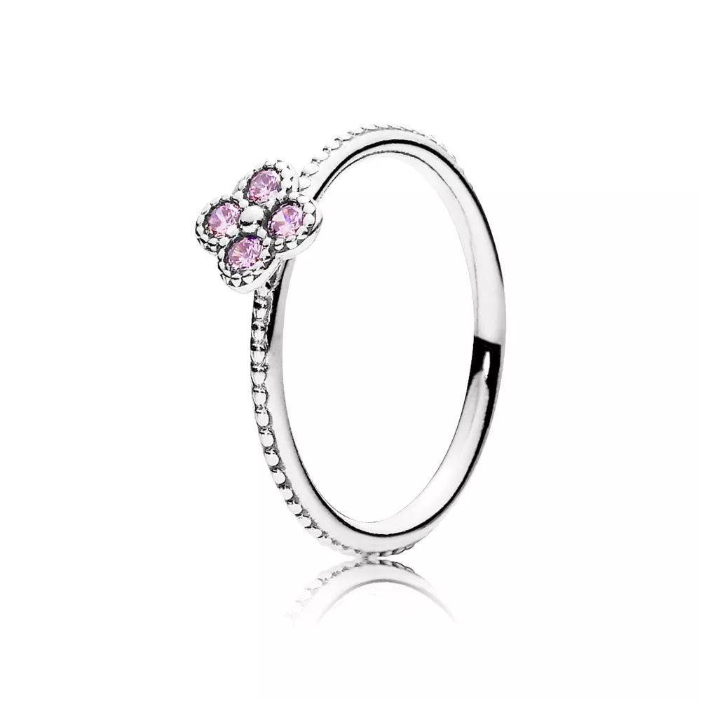 Růžový orientální květ - 191001PCZ - Prsteny | PANDORA