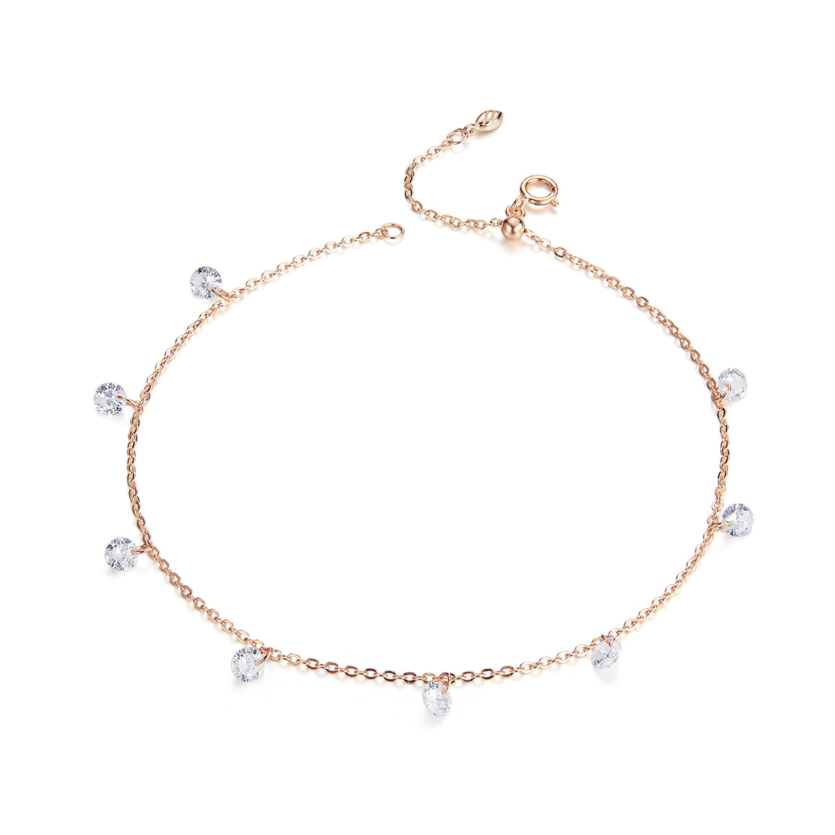 rose gold anklet