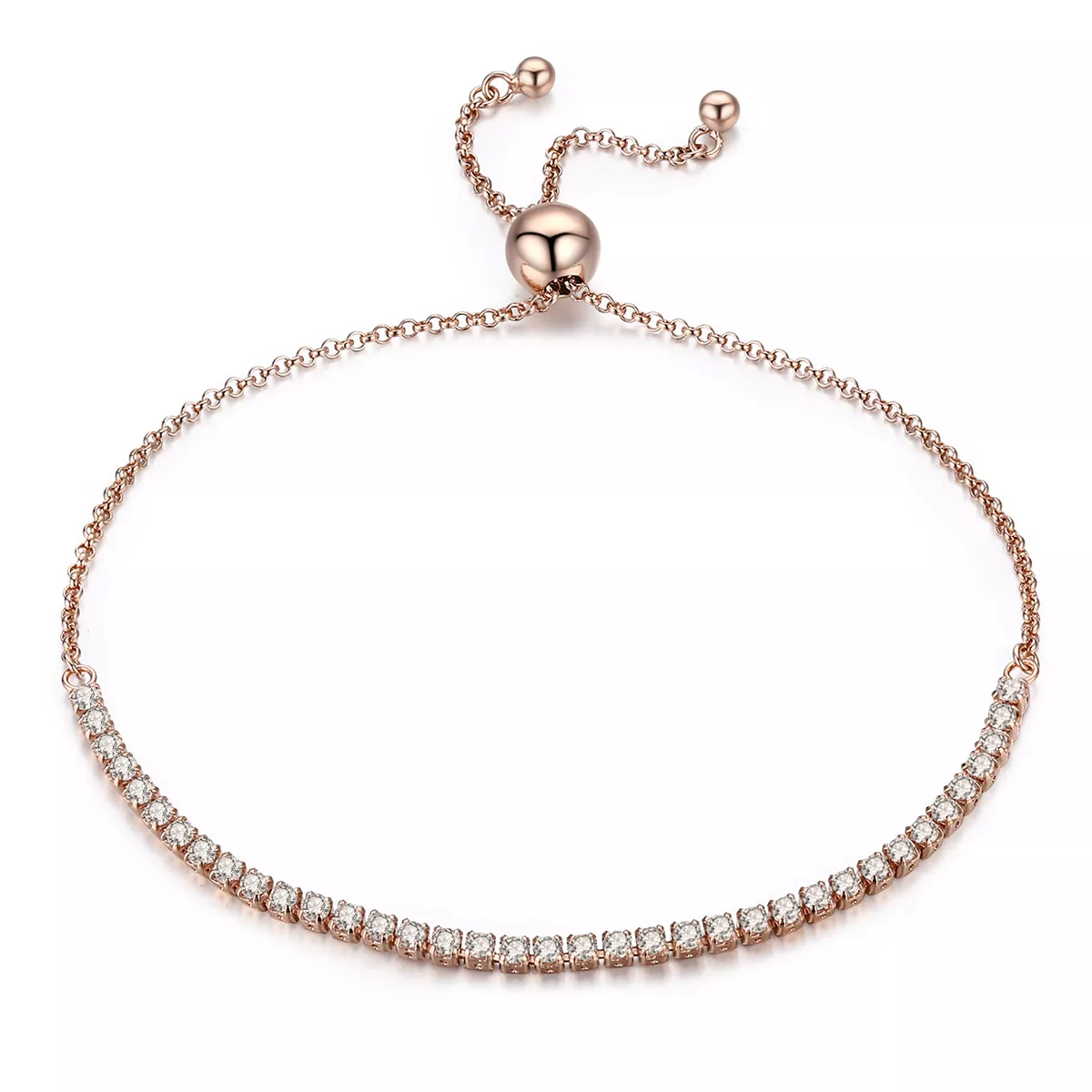 14k pozlacené řetízkový náramek elegantní doprovod scb046 kubická zirkonie pandora styl