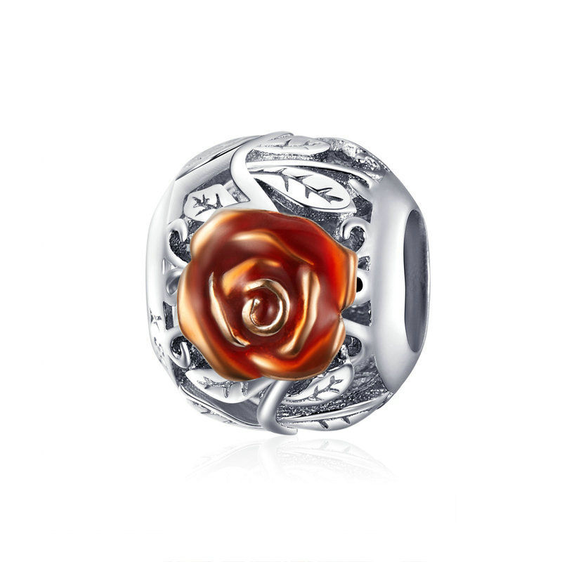 stříbrné přívěsek růže květina scc1221 jako pandora