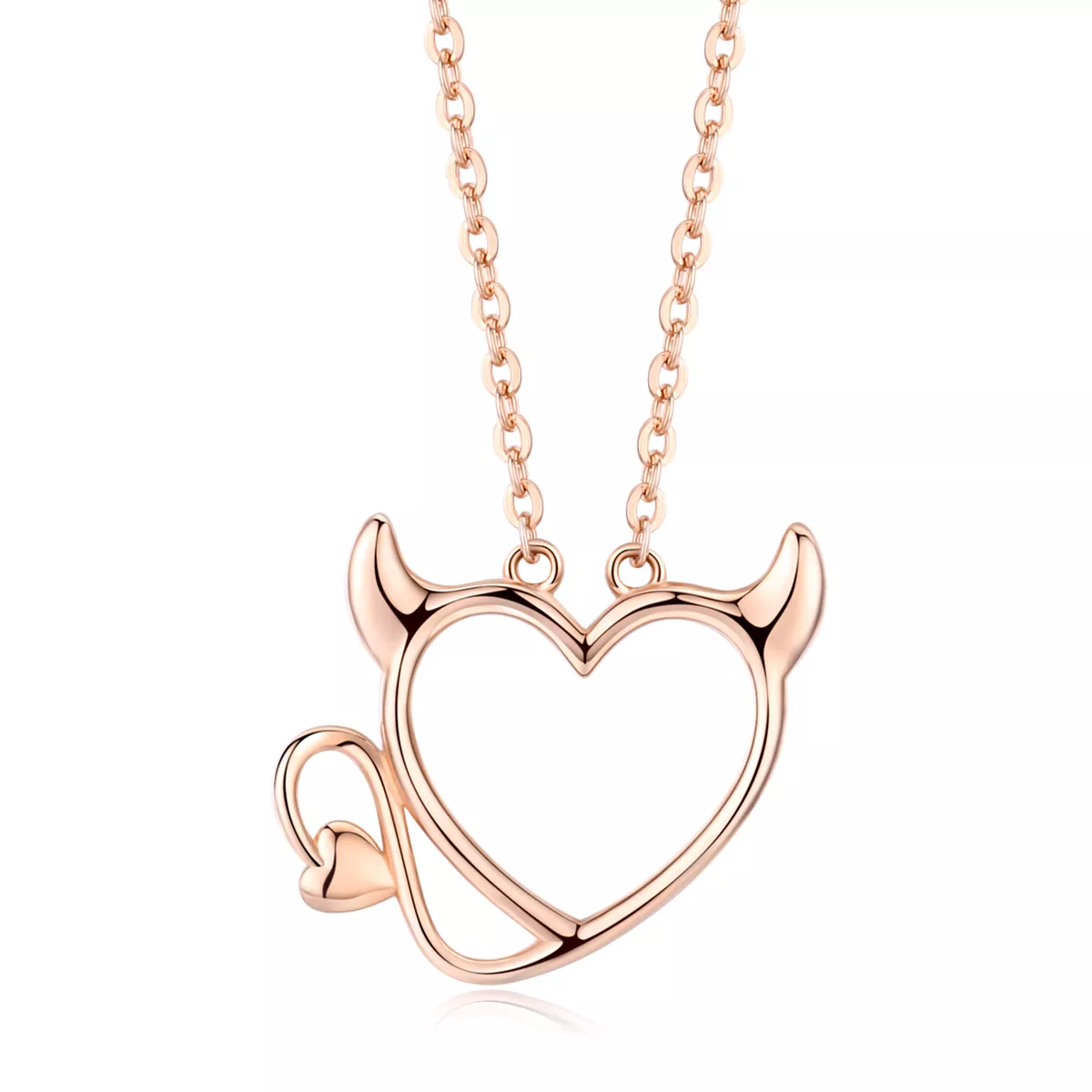 Rose Gold Náhrdelník Malý Ďábel SCN344 Pandora styl