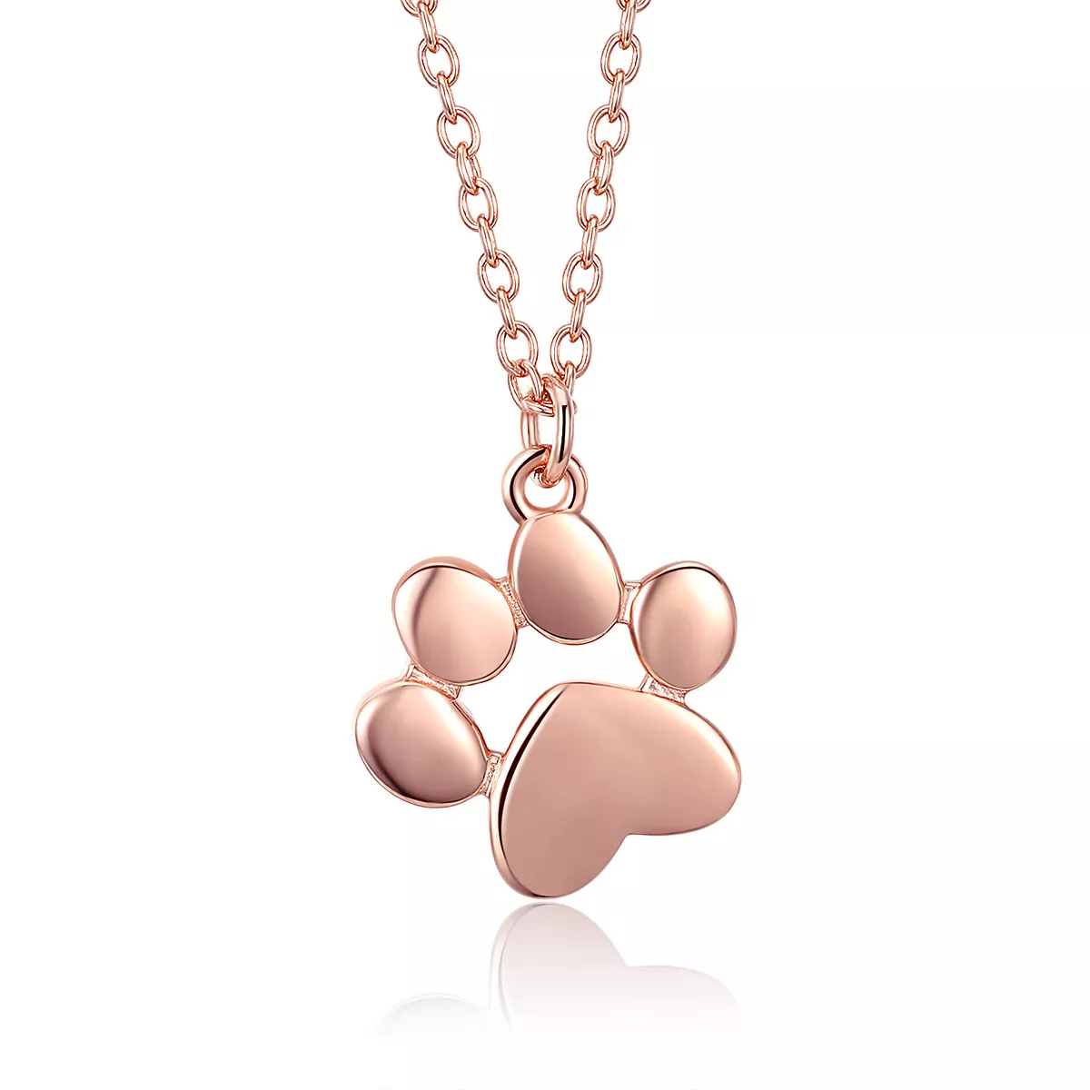 Rose Gold Náhrdelník Roztomilá Tlapa SCN275-3 Pandora styl