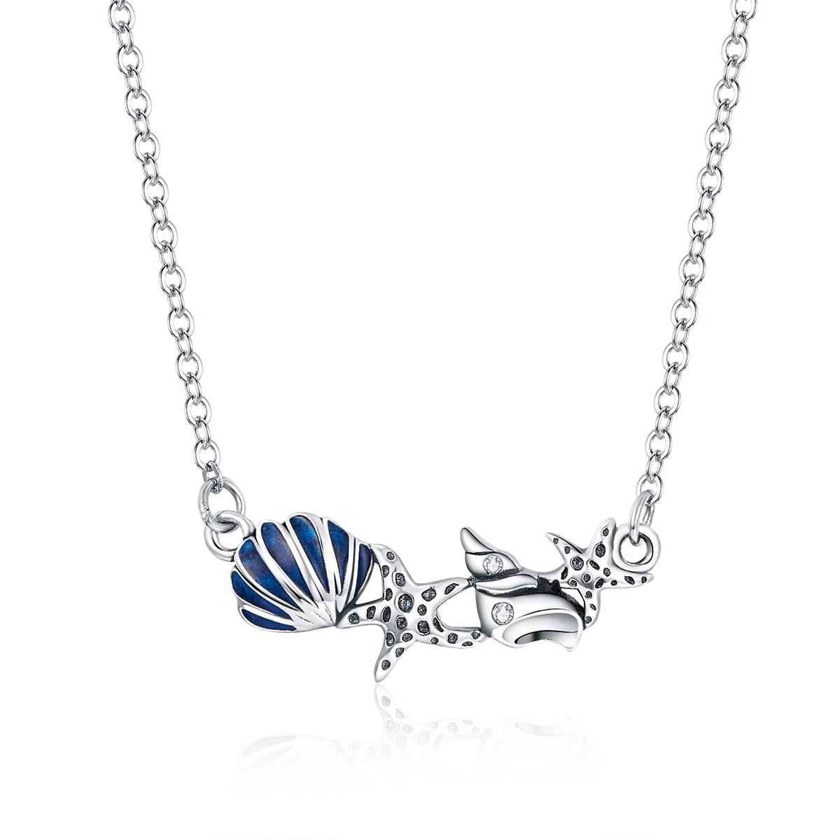 stříbrné náhrdelník letní oceán scn407 pandora styl