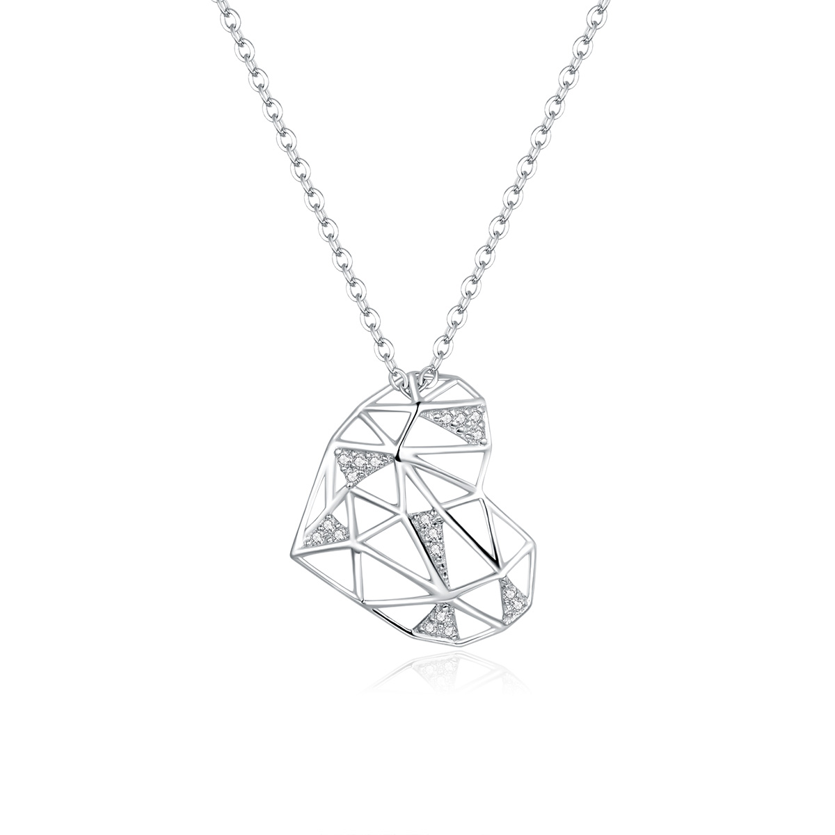 stříbrné náhrdelník milostný život scn364 kubická zirkonie jako pandora