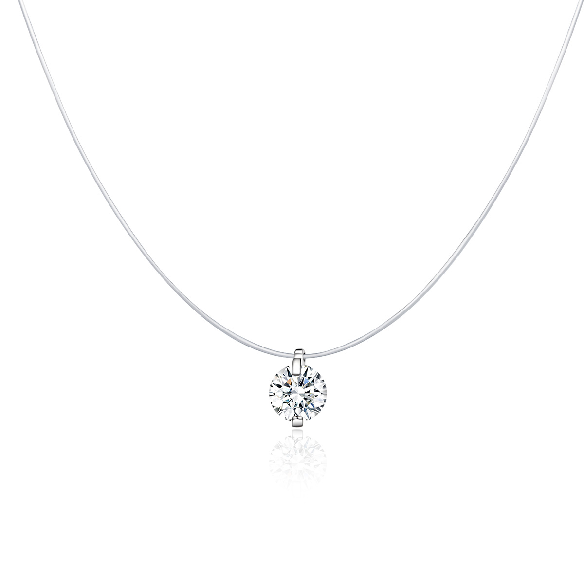 stříbrné náhrdelník čistý scn332 kubická zirkonie jako pandora
