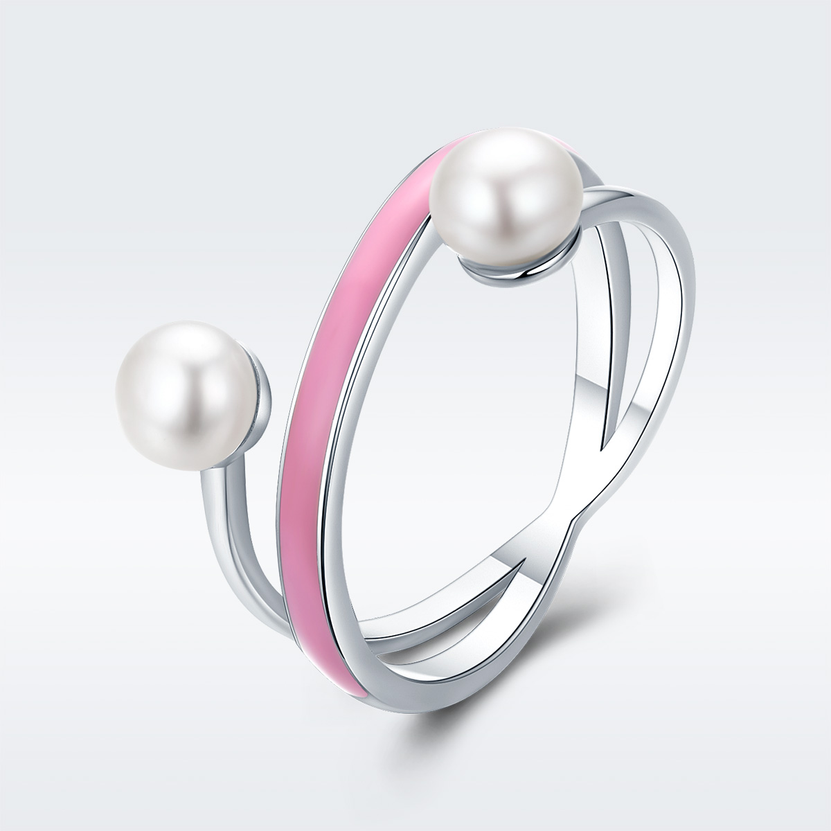 stříbrné prsten elegantní geometrie scr234 pandora styl