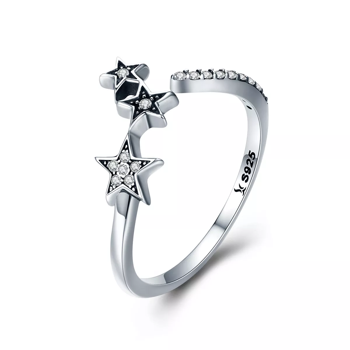 Stříbrné prsten Hvězdné Přání SCR312, Kubická zirkonie, jako Pandora