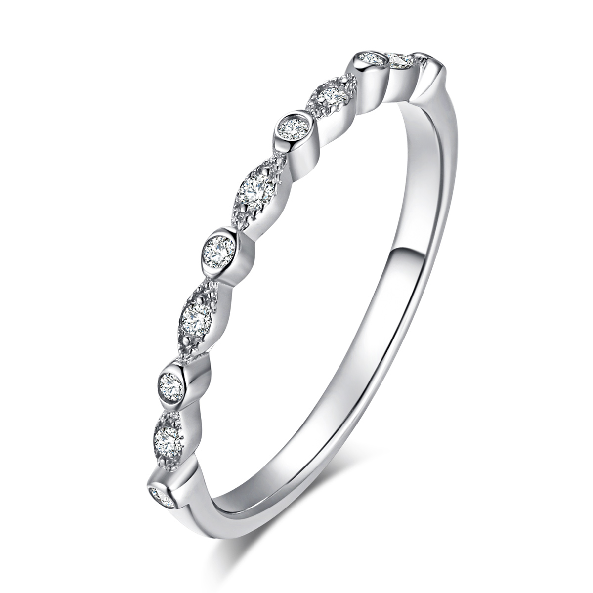 stříbrné prsten minimalismus scr084 kubická zirkonie jako pandora