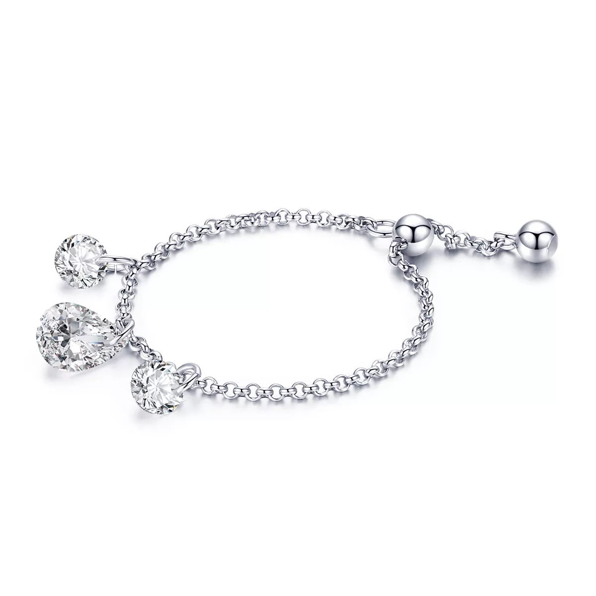 Stříbrné prsten Světlo SCR485, Kubická zirkonie, jako Pandora